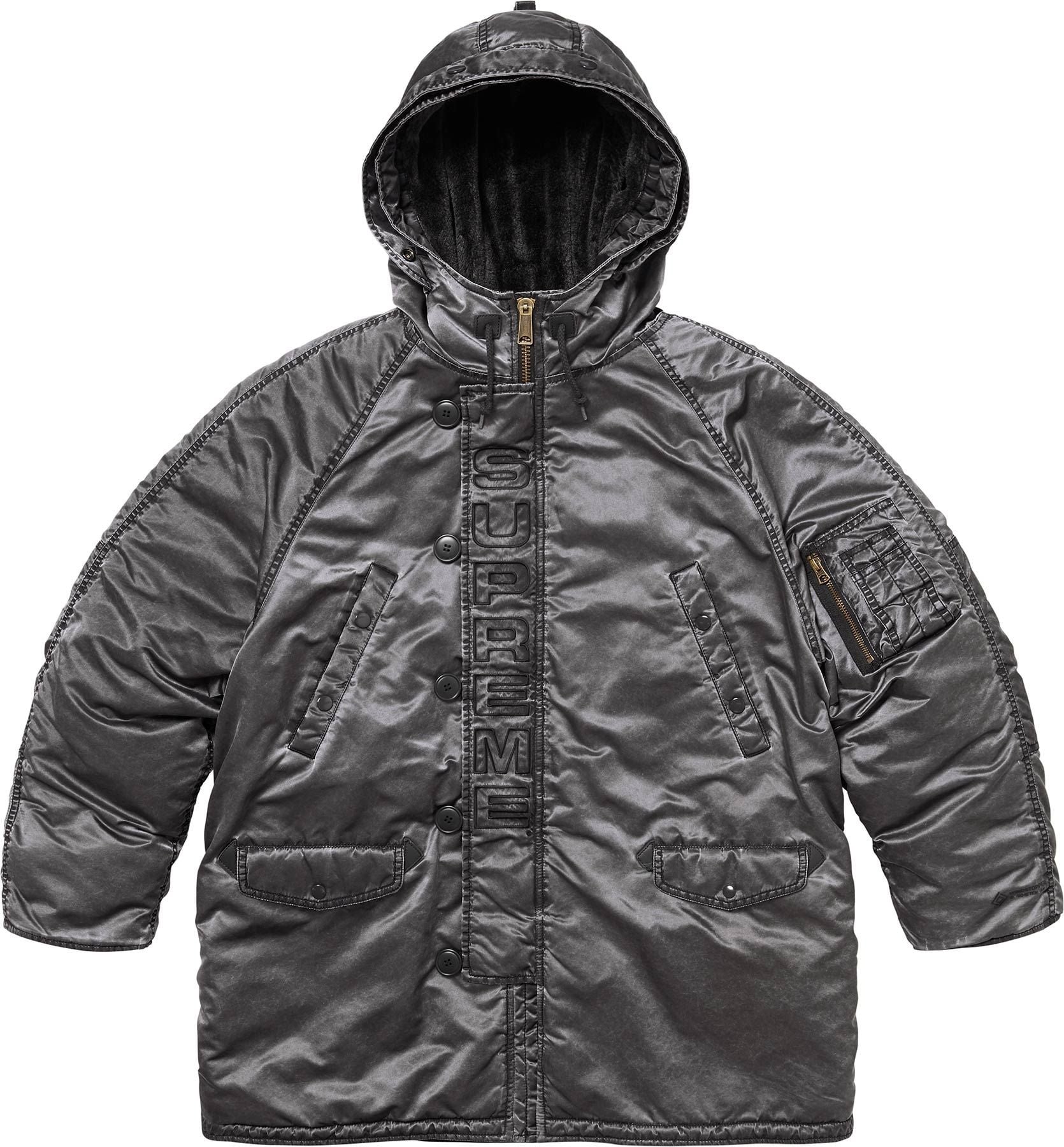Washed Flight Satin N-3B Parka view 5